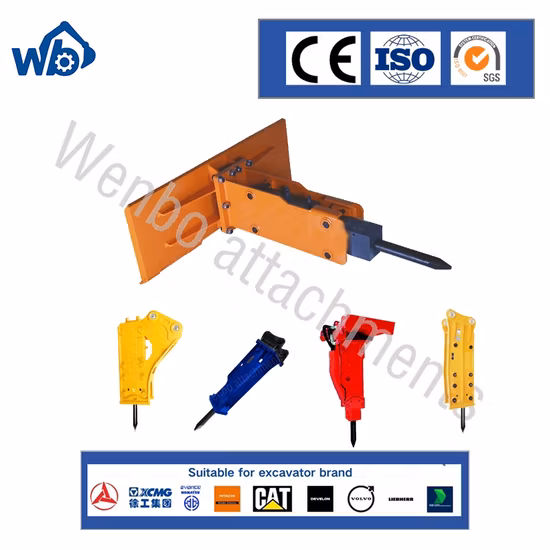 Ciseau à roche Jthb150/Jthb310/Jthb350, ciseau conique à pointe émoussée pour brise-roche hydraulique de pelle Komats